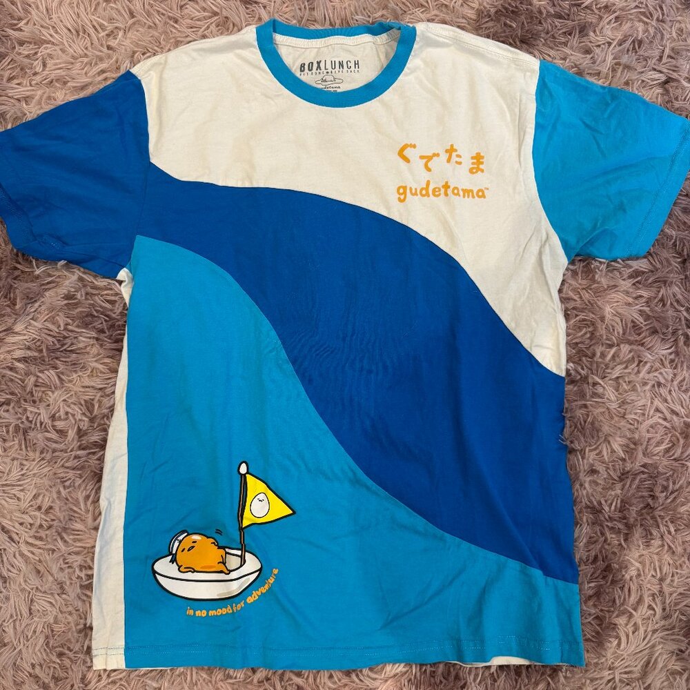 Gudetama "In No Mood for Adventure" Blue T-Shirt